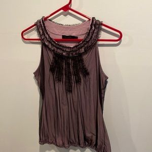The Limited purple and black tank